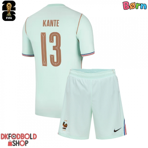 Frankrig Kante #13 Udebanesæt Børn VM 2026 Kort ærmer (+ korte bukser)